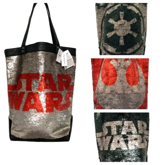 Disney Bags Disney Parks Store Star Wars Flip Sequin Tote Bag